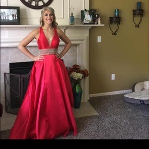 Red prom dress